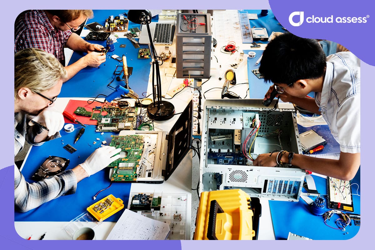 students perform practical assessments aligned with technical skill requirements