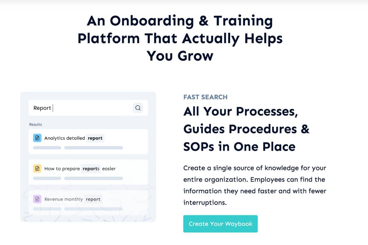 waybook employee onboarding software