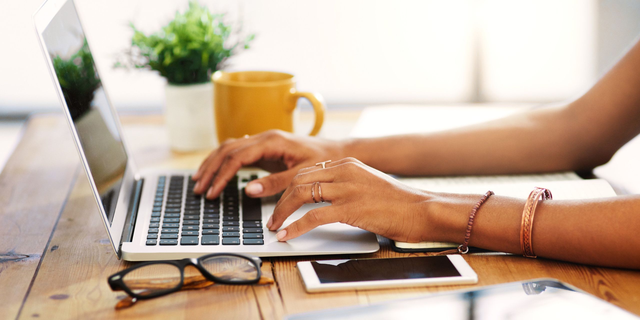 an example of a learner using a blended learning assessment platform