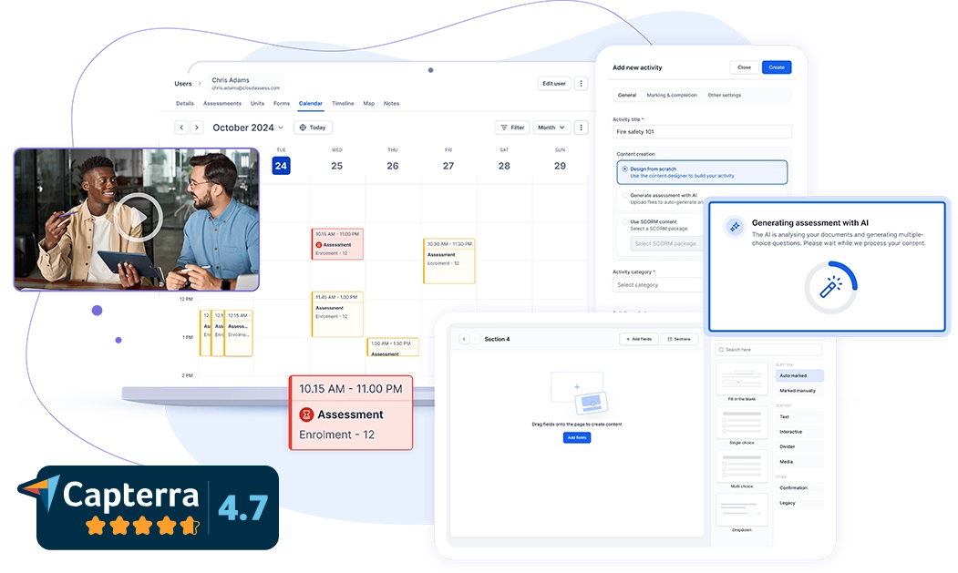 cloud assess as a blended learning assessment platform example