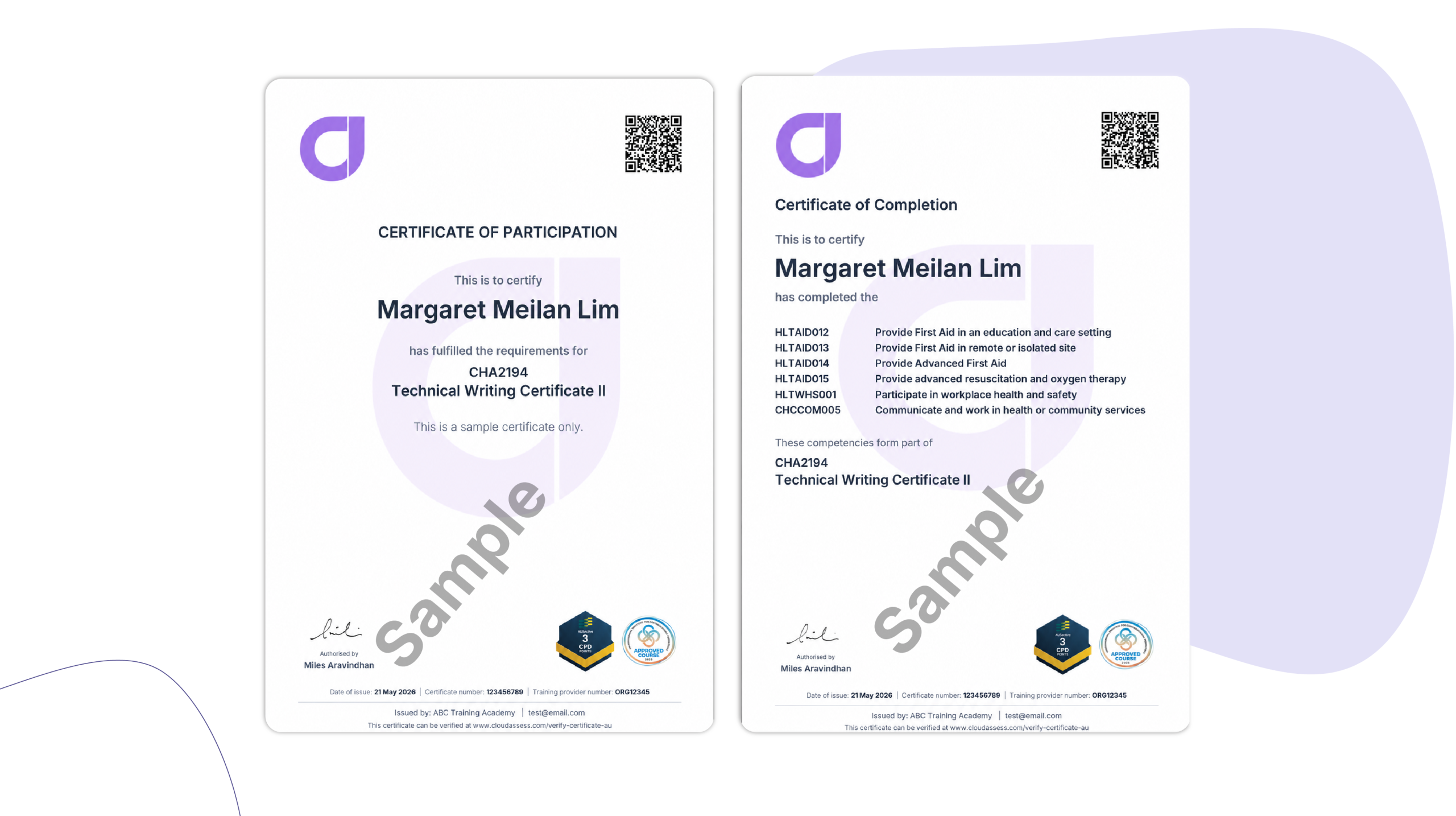 Industry body logos - Cloud Assess LMS