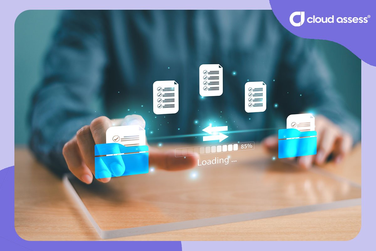 administrator moves files from one platform to another
