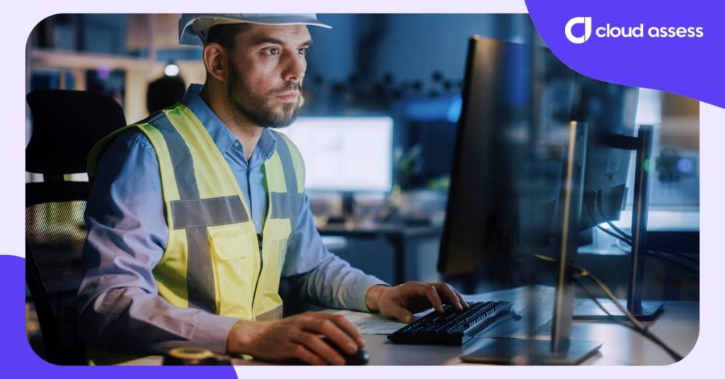 an example of a supervisor looking at a real-time compliance visibility