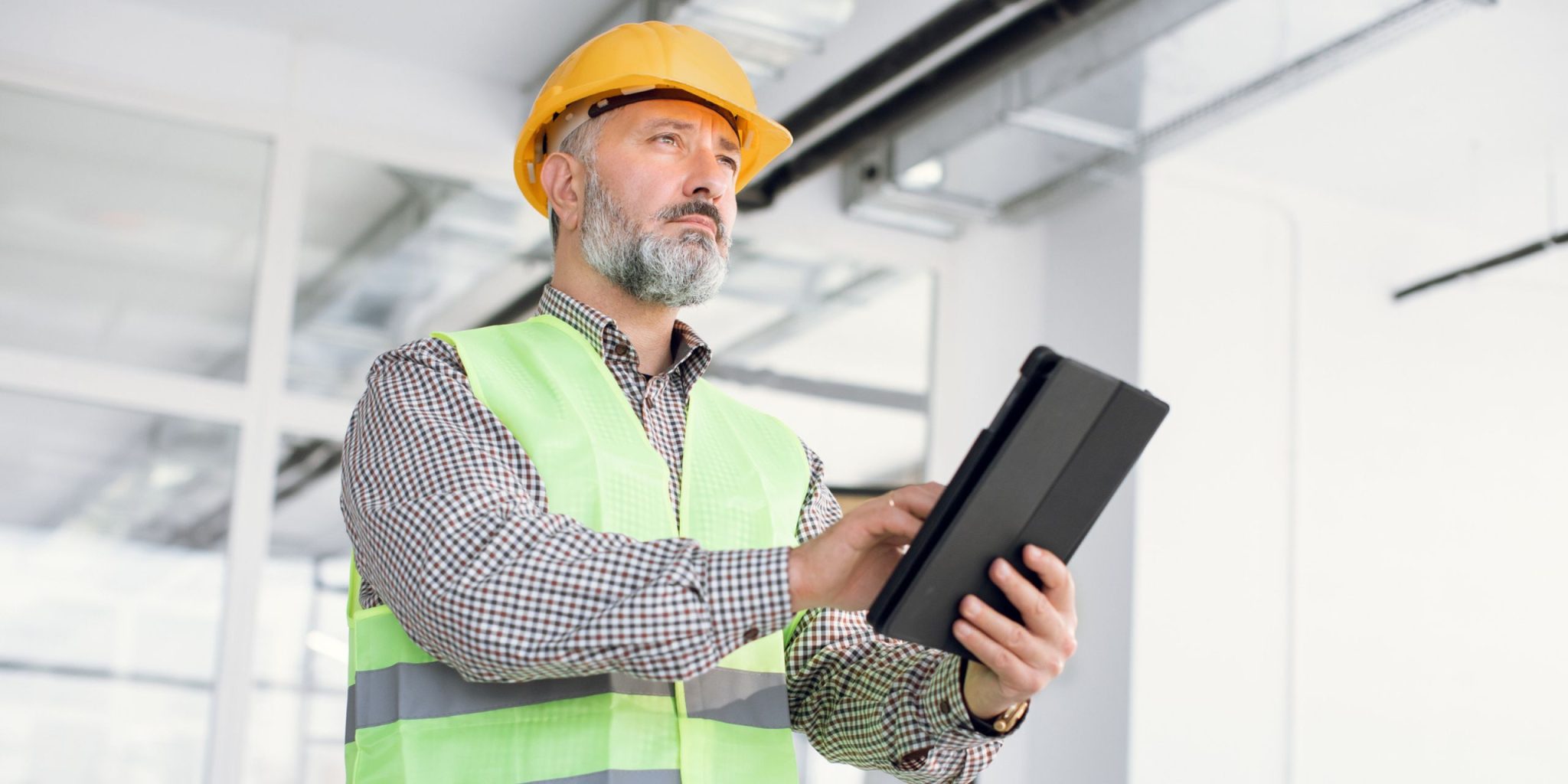 an example of an assessor conducting onsite and field assessment via a mobile device