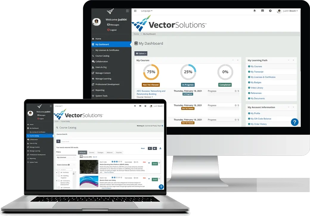vector solutions as a construction training management software